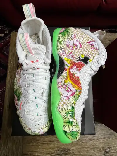 Nike Air Foamposite One Premium Tianjin Lotus Floral Size 8.5, View more