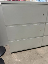 White 3 Drawer Lateral Filing Cabinets