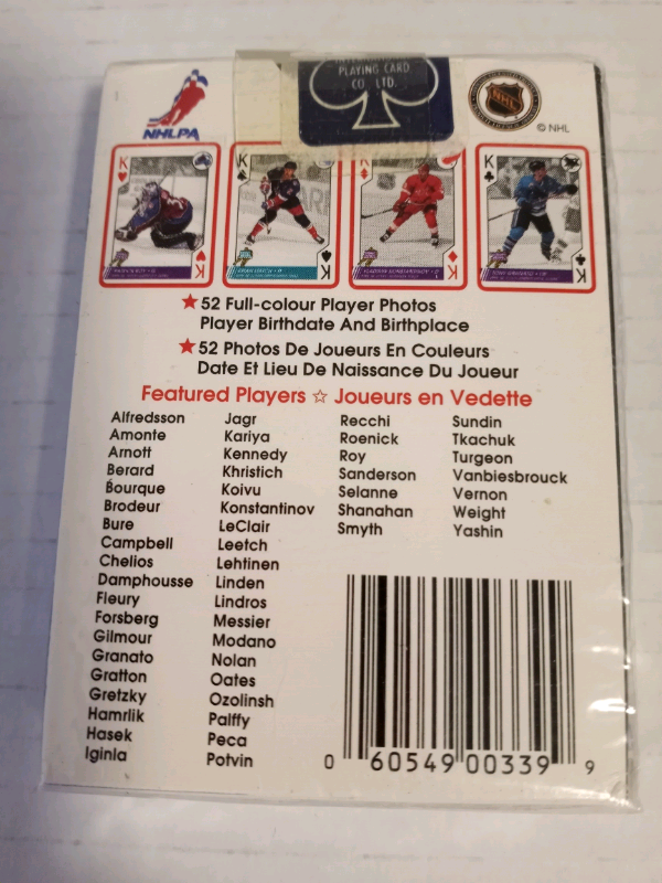 Nhl hockey aces 1997 cartes à jouer playing cards  in Arts & Collectibles in Laval / North Shore - Image 3