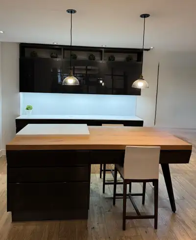 High-end cabinetry imported from Italy Corian counter included, View more