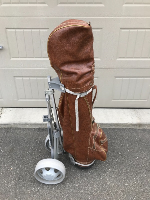 Vintage Golf Clubs (with Hand Cart and golf balls) Golf Ottawa Kijiji