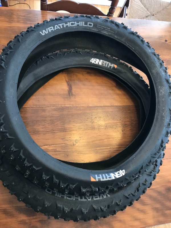 26” Wrathchild Studded Fat Bike Tires with tubes Road Winnipeg Kijiji