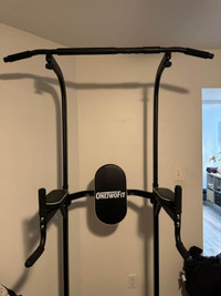 Power Tower Pull Up Dip Bar exercise station