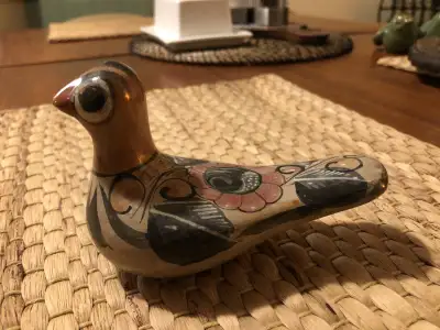 Vintage Mexican Folk Art Pottery Tanala Bird Hand Painted Pick Up Cabbagetown Toronto M5A2V7 or Apsl...
