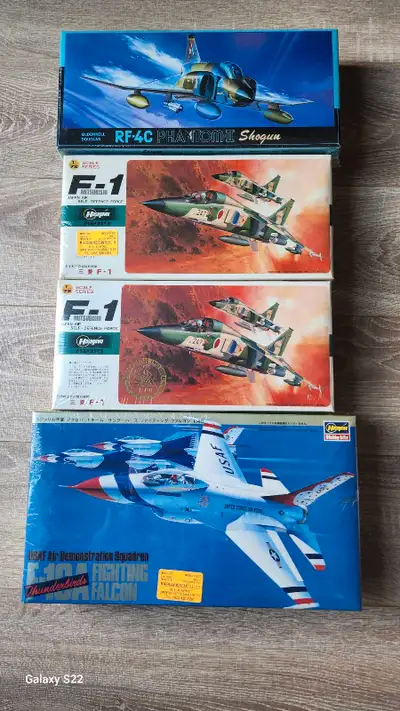 Nib model kits 20$ each or best offer. Note bottom f16 fighting falcon was sold.