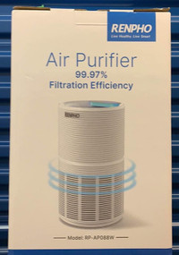 RENPHO Air Purifier for Home Up to 720 ft², 5-Stage True HEPA