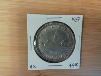 1937   Canada $1 80% silver Au  coin!!