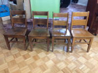 Historic Mount Forest High School desk chairs $25 each.