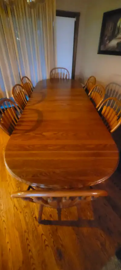 Amish dining room table., View more