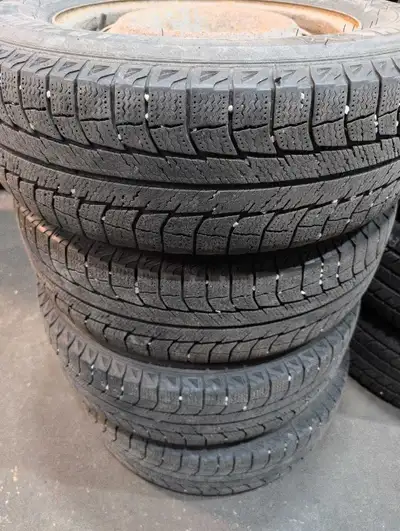 Winter wheel and tire set that came off my 2017 Toyota RAV4. Tires are Michelin latitude x ice 215/7...