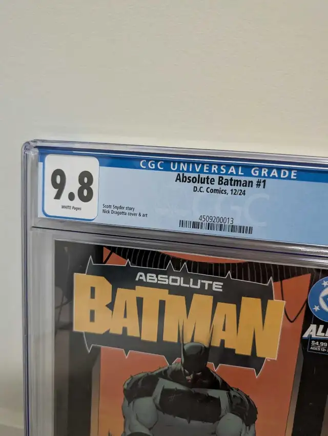 Absolute Batman #1 CGC 9.8 in Comics & Graphic Novels in Edmonton - Image 3