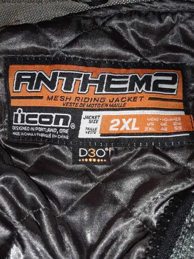 Icon 2xl motorcycle jacket, View more
