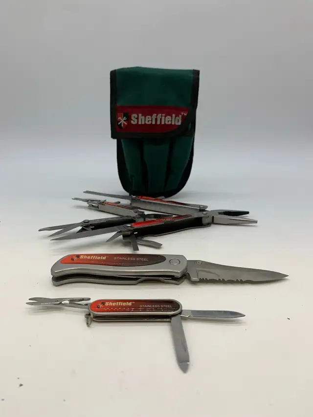 Sheffield Multi Tool Set With Knife & Pouch in Hand Tools in City of Toronto - Image 2