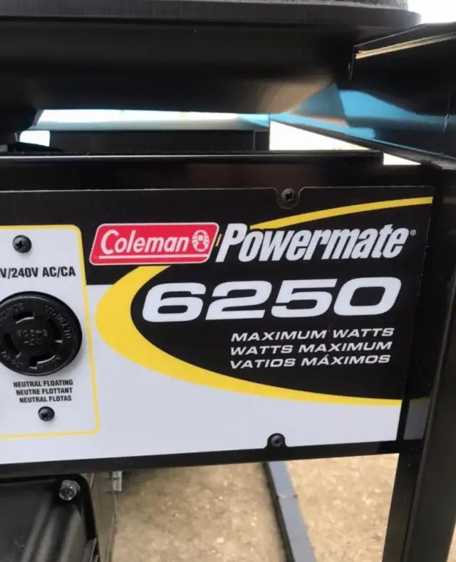 Like New 6250 Watt Generator - Made in USA Coleman Tecumseh Gas in Power Tools in St. Catharines - Image 6