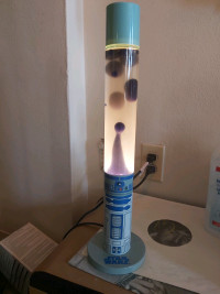 R2D2 star wars lava lamp rare 