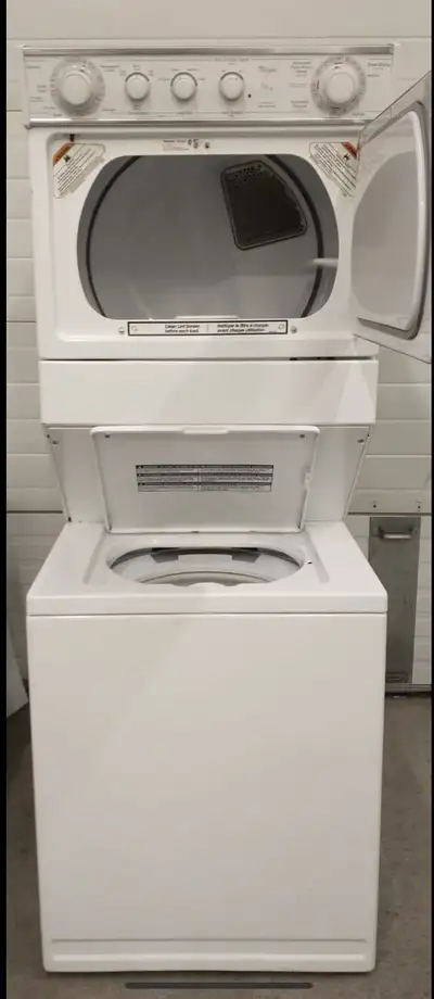 whirlpool stacked washer dryer delivery available , View more
