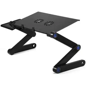 Aluminum Laptop Stand Adjustable with Cooling Fan and Mouse Pad in Laptop Accessories in Markham / York Region - Image 3
