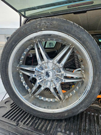 P265 40ZR22 wheels and tires