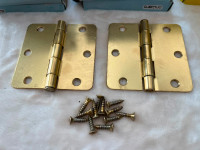 19 Boxes of Interior Door Hinges - Gold / Polished Brass?