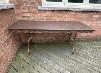 Vintage Rectangle Folding Banquet Table from 1975, View more