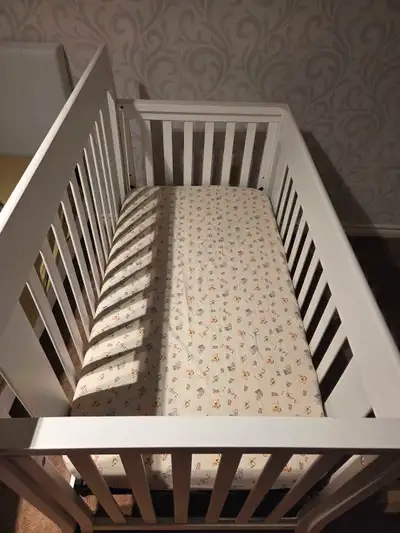 Crib with mattress in Great condition (adjustable), View more