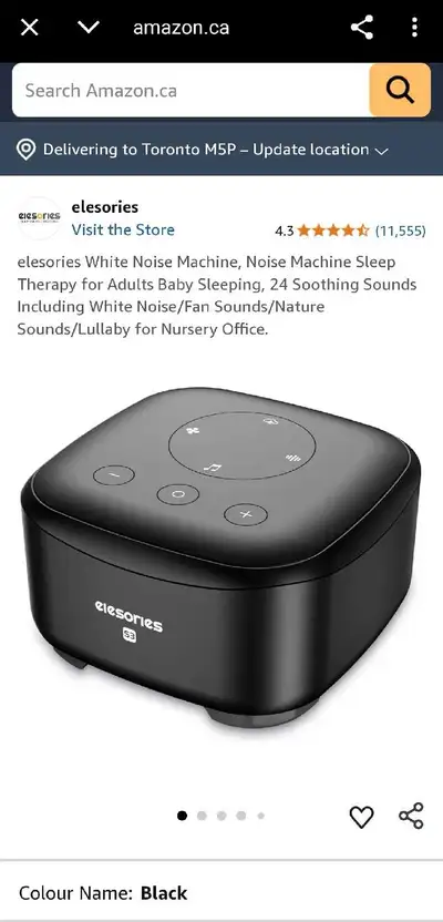 Elesories White Noise Machine, View more