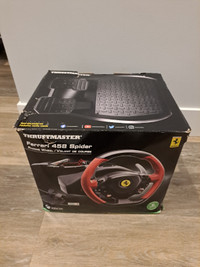 Trustmaster Ferrari 458 Spider Racing Wheel for XBOX. New in Box