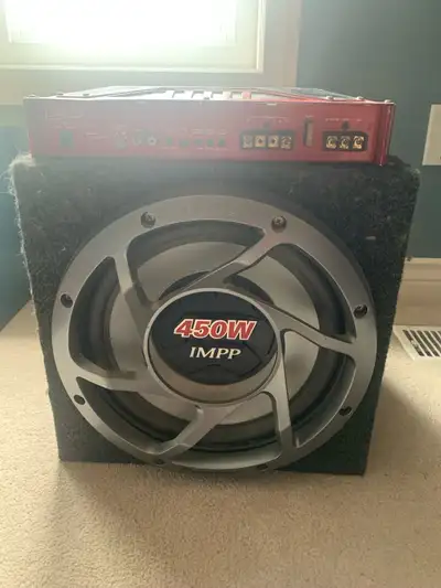 Pioneer IMPP 450w subwoofer for sale. Comes with legacy amplifier. Selling because I decided to go a...