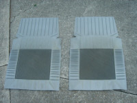 Pant Saver Car Floor Mats Gray Rubber, Front 2 , used