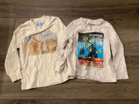 Set of 2 boys long-sleeve graphic shirts 3T