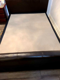 Solid in leather bed $320