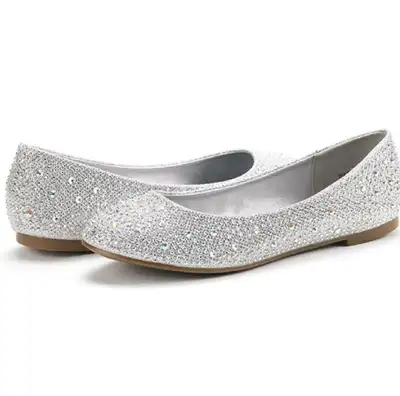 Dream Pairs Women's Rhinestone Ballet Flats Shoes Sz8, View more