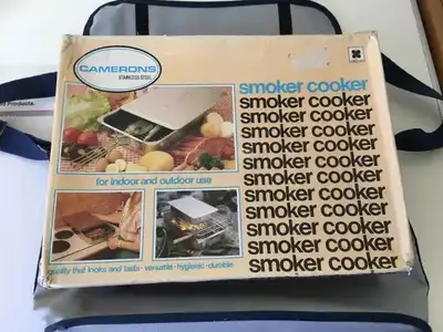 Never used. Plus special additions, all stainless steel and carrying canvas bag for camping.