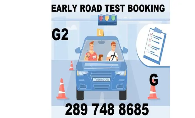 EARLY G2-G ROAD TEST (G-G2) BOOKING, DRIVE CLASSES