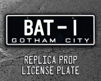 Batman | 1966 Batmobile | BAT-1 | Metal Stamped License Plate
