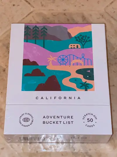 California Adventure Bucket List 50 ScratchOff Cards Travel NEW, View more