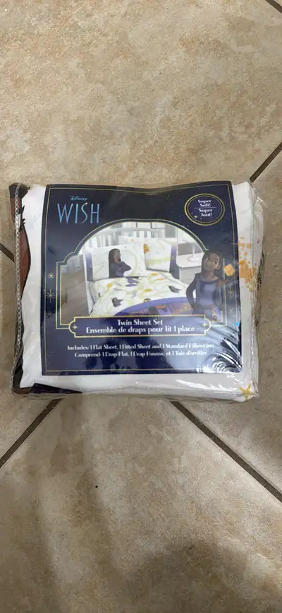 Brand New Disney Wish Twin Sheet Set (Sealed), View more