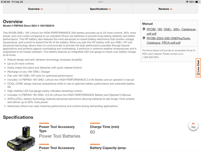Ryobi Hp Battery (New) in Power Tools in Calgary - Image 4