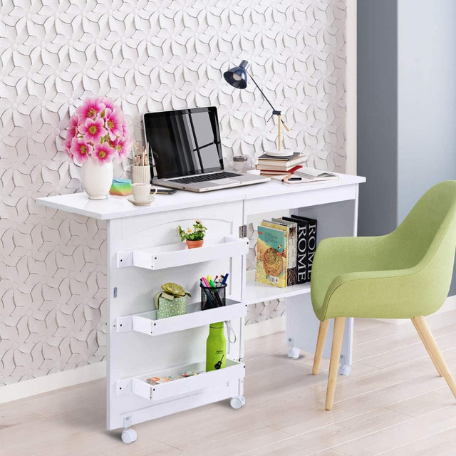 Multipurpose Craft Station Desk, Display Cabinet with Shelves St in Bookcases & Shelving Units in City of Toronto