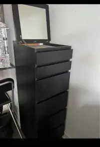 Ikea Malm 6 drawer dresser with mirror