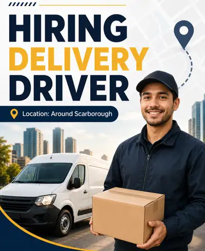 Delivery Driver Scarborough area, View more