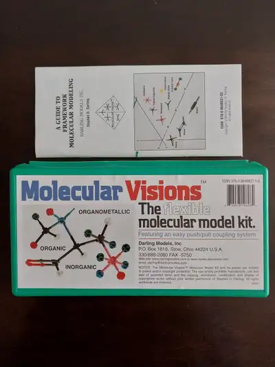Molecular Visions model kit, by Darling Models, Inc. Useful for organic chemistry classes at high sc...