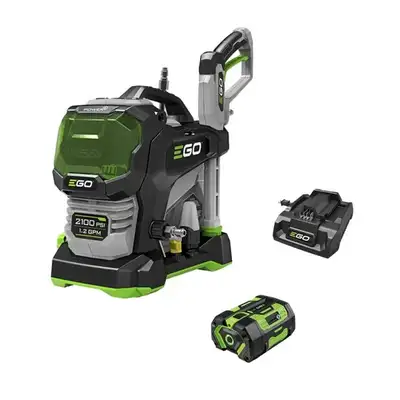Kit includes (1) Pressure washer, (1) 6.0Ah battery BA3360T, (1) 320W charger CH3200, (1) gun, (1) e...