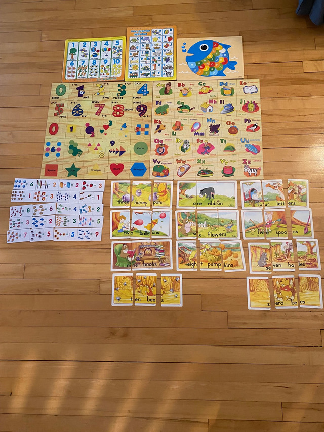 puzzles and cards (kindergarten) dans Jouets et jeux  à Ville de Montréal - Image 2