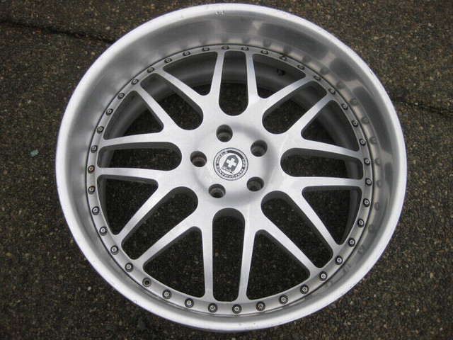 1 X Single BMW HRE 22X10 ET 15mm 3 Piece forged wheel good cond in Tires & Rims in Delta/Surrey/Langley