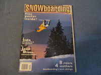 SNOWBOARDING MAGAZINE-1/1999-HIMALAYA DESCENT-INDIA-POSTER-RARE!