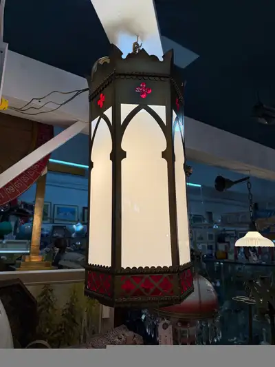tall vintage hanging lamp , View more