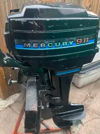1983 mercury 9.8hp short shaft tiller