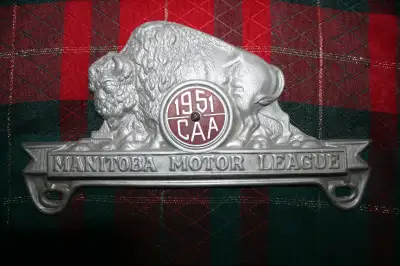 Buffalo Motor League ( 1951 ) Licence Topper  ( CAA ) Manitoba, View more