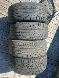 Set of 4 tires, 245/45/18